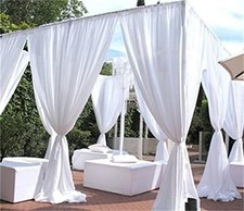 120" Wide 10ft Wide x 20 Yards - White Sheer Voile Chiffon Fabric - Sedona...