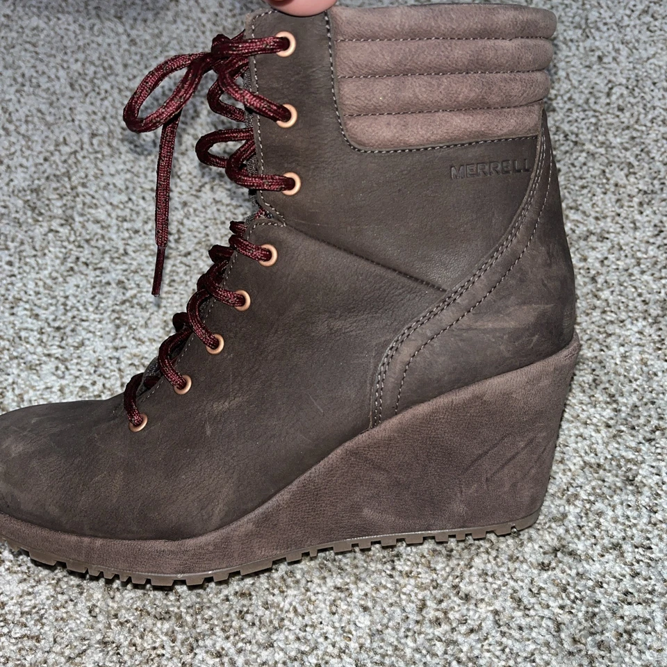 Merrell Wmns Tremblant Botas Espresso de Cuña Impermeables Talla 8 Foto 4 de 4