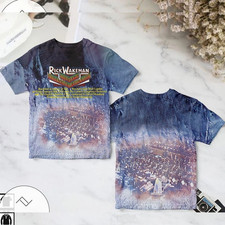 Rick Wakeman Journey To The Centre Of The Earth Album Cover T Shirt Size S-5XL Rick Wakeman Journey To The Centre Of The Earth Album Cover T Shirt Size S-5XL
