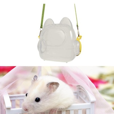 Hamstertragekäfig Badehaus Outdoor Reisen transparent Haustier Ausgehkäfig für