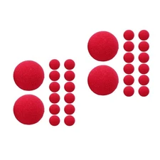 2 Count Circus Theme Party Decorations Red Clown Nose Prosthetic