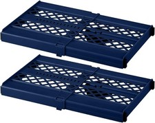 LockerMate Adjust-A-Shelf Locker Shelf, Extends to Fit Your 2 Pack, Blue