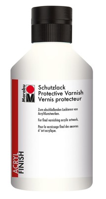 Marabu Schutzlack Acryl Finish Wasserbasis 250ml transparent lichtecht