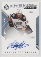 2018-19 SP Authentic Auto Future Watch 387/999 Marcus Pettersson #182 0px1