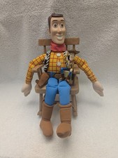 Toy Story 1995 Mattel Woody 14  Plush Disney PVC Sheriff Woody Sitting on Block