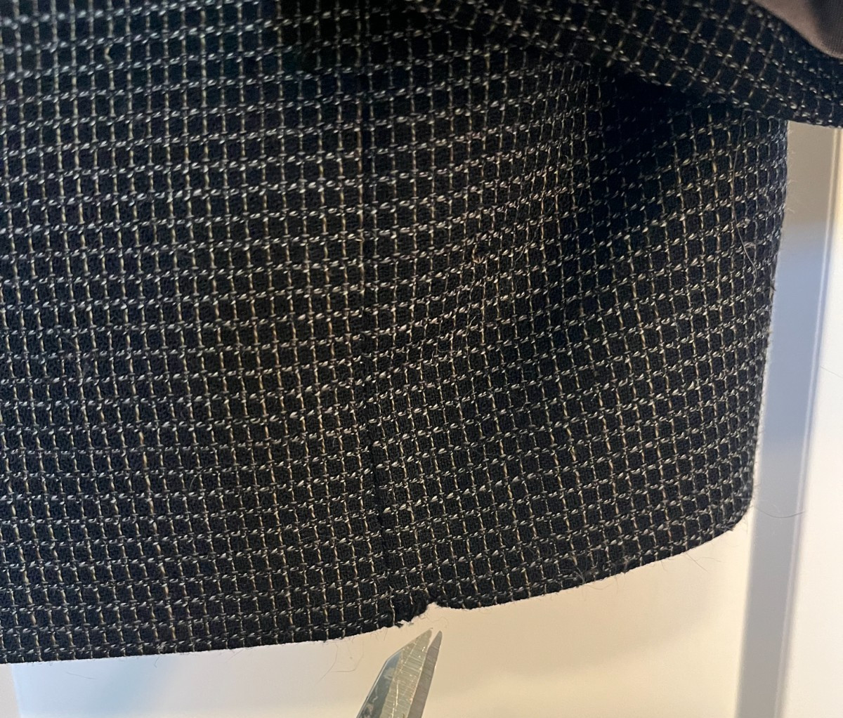 Tallia Uomo Black Checked Blazer Jacket Sport Coat 3 Button 100% Wool 42R