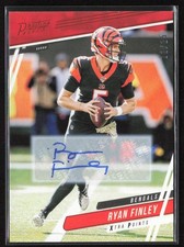 Ryan Finley 2020 Panini Prestige Xtra Points Signatures Orange /25 #16 Bengals