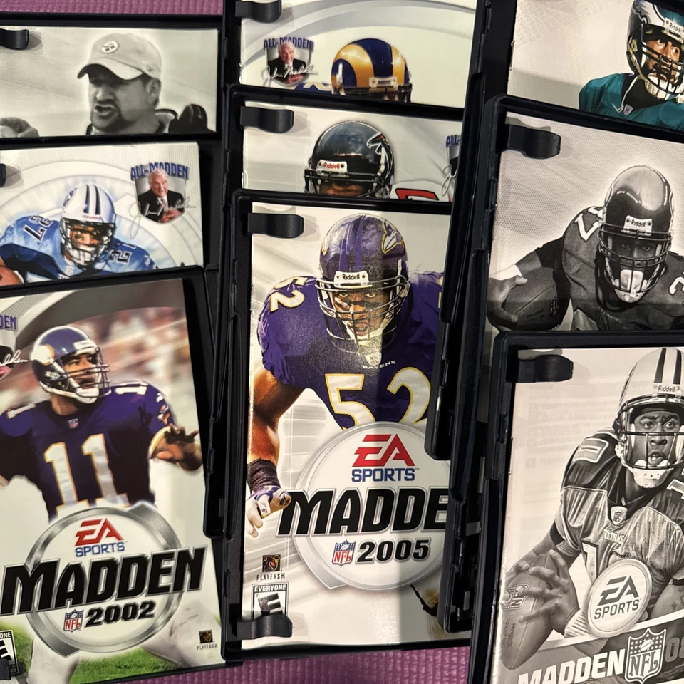 Lote de 9 Madden NFL Football 2001-2008 + Head Coach PS2 CIB - Imagem 2 de 2