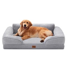 Orthopedic Dog Beds for Large Dogs, Waterproof XL Pet Couch Bed with Soft Sid...