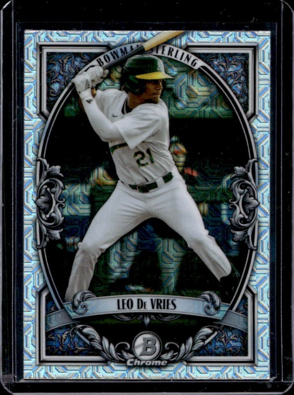 2026 Bowman Mega Box Leo De Vries Sterling Chrome Mojo Refractor #BST-9