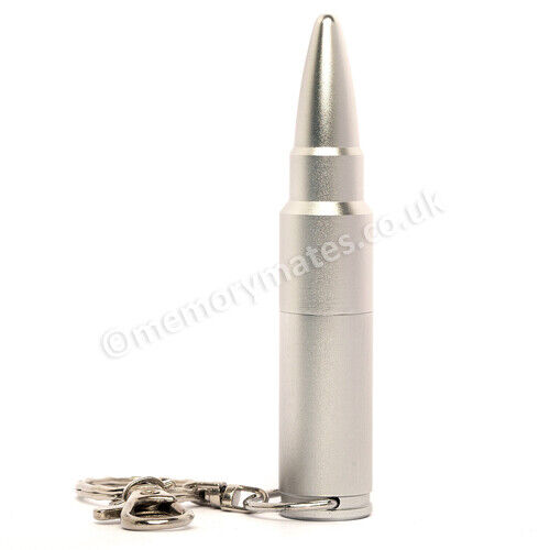 8GB Silver Bullet USB Flash Drive Gift Army War Memory Stick Pen Fun Clearance  - Picture 1 of 6