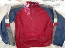 Spalding Fall Windbreaker 1/4 Zip Jacket Multi Color Mens Size Medium Vtg 90's