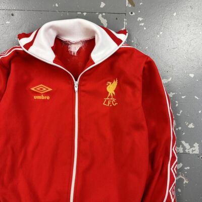 Vintage 70s Umbro Liverpool FC Zip Up Track Jacket Red XS | eBay