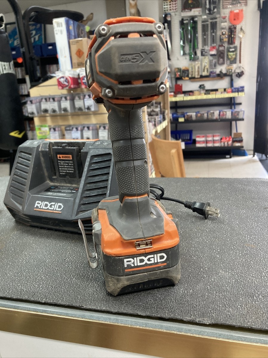 Ridgid R840095 18V Gen5X Charger And R8611503 And R86035 Drills W