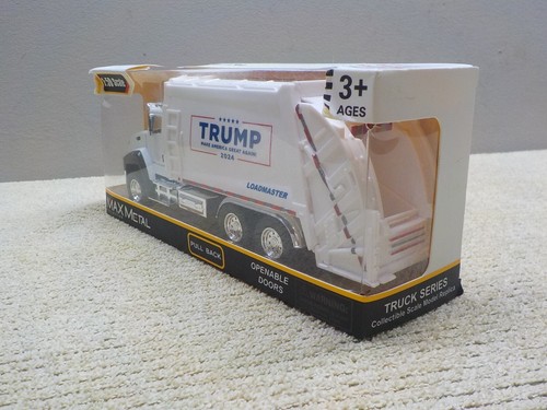 2024 Pres. Donald Trump Toy Garbage Truck 1:50 Scale Make America Great Again! - Picture 6 of 7