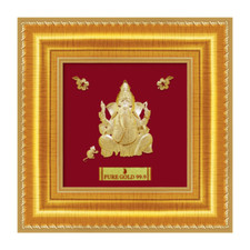 Marco Bal Suvarna Ganesha Hoja Oro Puro 24ct 12,7 x 12,7 cm