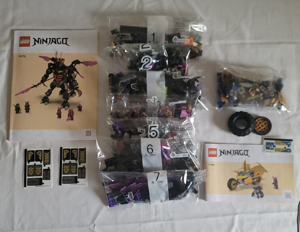 NEW LEGO 71772 71768 Ninjago Lot Crystal King Mech NO MINIFIGURES builds Only