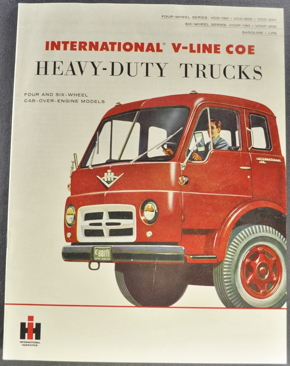 1956 International Truck Brochure V-Line COE Semi Tanker Dump