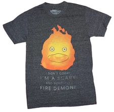 Howl's Moving Castle Mens T-Shirt  - Calcifer I Don't Cook I'm A Scary Fire