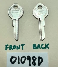 Vintage 1960s 1970s key blanks ILCO O1098D 01098D General Motors GM cars NOS