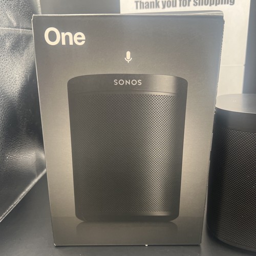 USED W/ Box SONOS ONE GEN 2 BLACK NICE CONDITION** - Picture 2 of 9