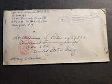 NURSE APO 871 CHELTENHAM, ENGLAND UK 1943 Censored WWII Army Cover 58th Hospital