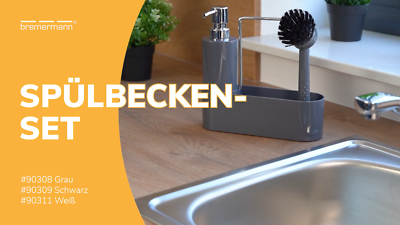 bremermann Splbecken-Set | Splutensilienhalter | inkl. Spender und  Splbrste | eBay.de
