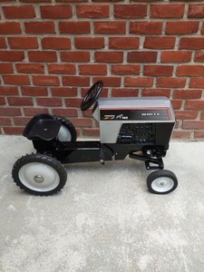 white pedal tractor