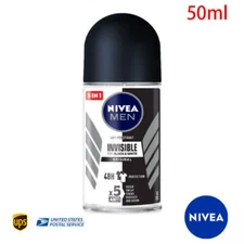 NIVEA Men Black White Invisible 48 hours AntiPerspirant Roll On (50ml)