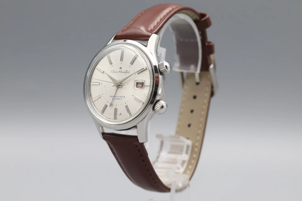 *Exc+5* Vintage CITIZEN  Alarm Date 41 Hand Winding White Dial Men's Watch Japan - Image 4 of 4