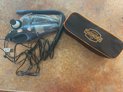 Car vacuum, accessories, and carding case - This Worx Brand - VGUC