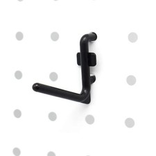 100PCS 1.5" Pegboard Hooks Kit L-Style Black Organizer for Tools Accessories