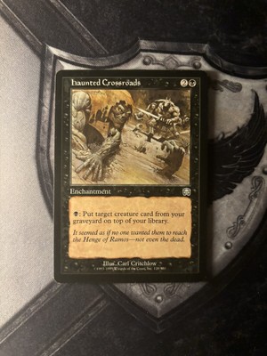 Haunted Crossroads Mercadian Masques NM Black Uncommon MAGIC MTG CARD ...