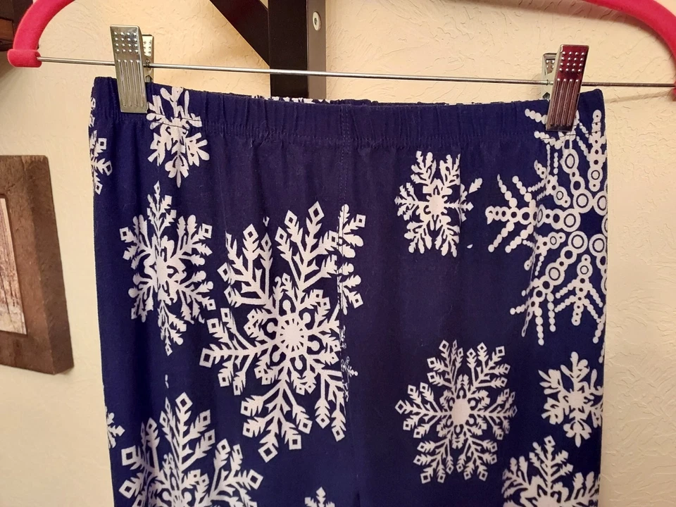 Leggings Agnes & Dora Copo de Nieve - Azul/Blanco, Talla: S/M Foto 3 de 4