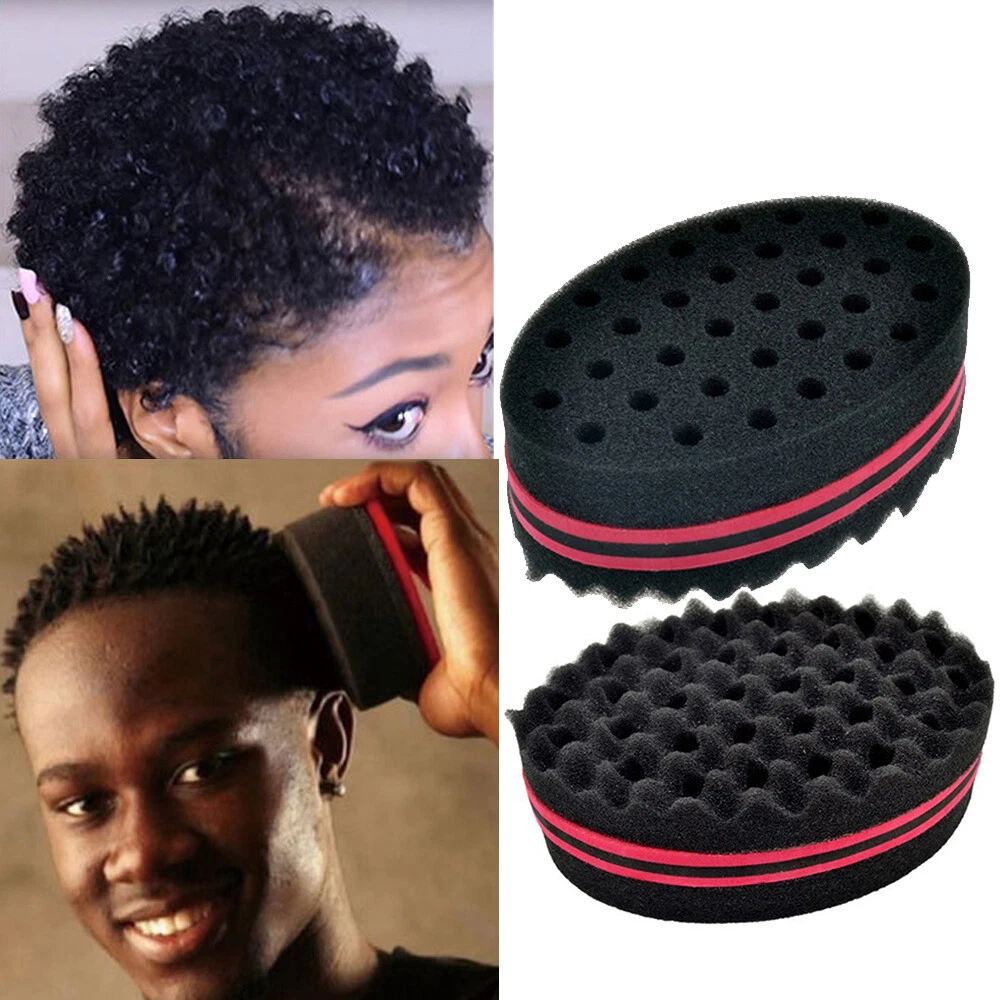 Single Side Magic Twist Hair Sponge Barber Hair Brush Sponge Twist Afro  Curl Coil Wave Hair Care Styling Tool