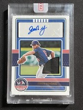 2023 PANINI USA STARS & STRIPES Glove Patch AUTO JOSEPH GONZALEZ /25 Auburn