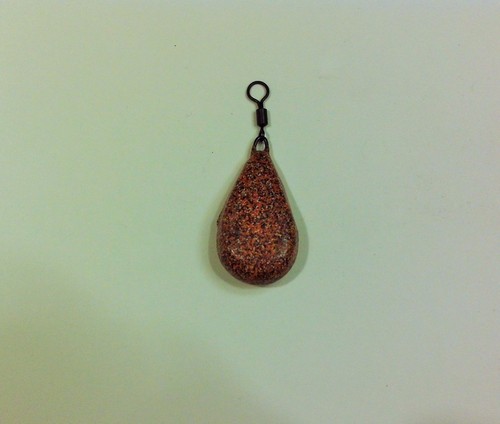 10 x FLAT PEAR Carp Fishing Leads Weights 2.5 oz -4.25oz Smooth Big Eye Swivel - Picture 6 of 18