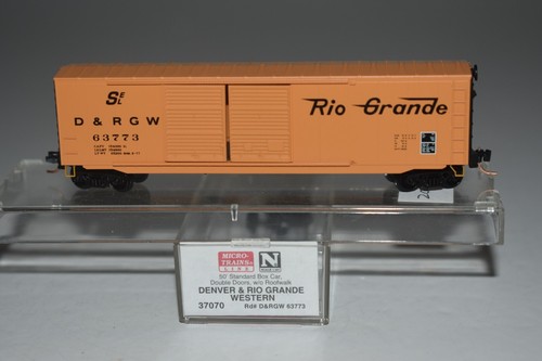 Spur N MTL 37070 Rio Grande 50' Double Door Boxcar 63773 C48892 | Zustand: Used
