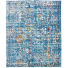 SAFAVIEH Aria Collection ARA169B Blue / Multi Rug
