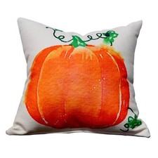 USA MADE Halloween Pumpkin Throw Pillow Orange Home Classic Decoration Harvest