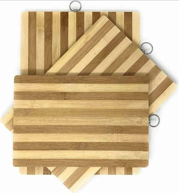 Wooden Chopping & Serving Board Solid Kitchen Food Cutting Slicing Flatter Eco