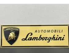 Racing  Lamborghini  Automobili Vintage Style Italian  Reproduction Sign