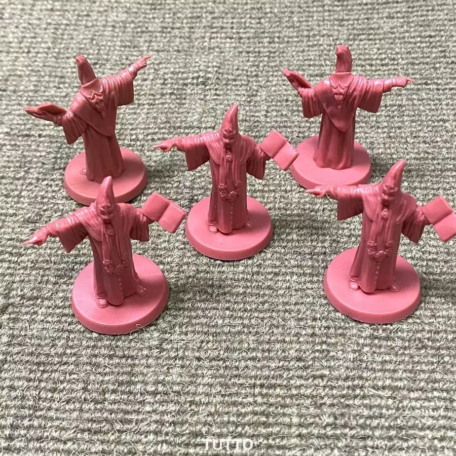 5PC Cultist Cthulhu Mythos Miniature Figure Cthulhu Death May Die DND Board Game - Image 2 of 4