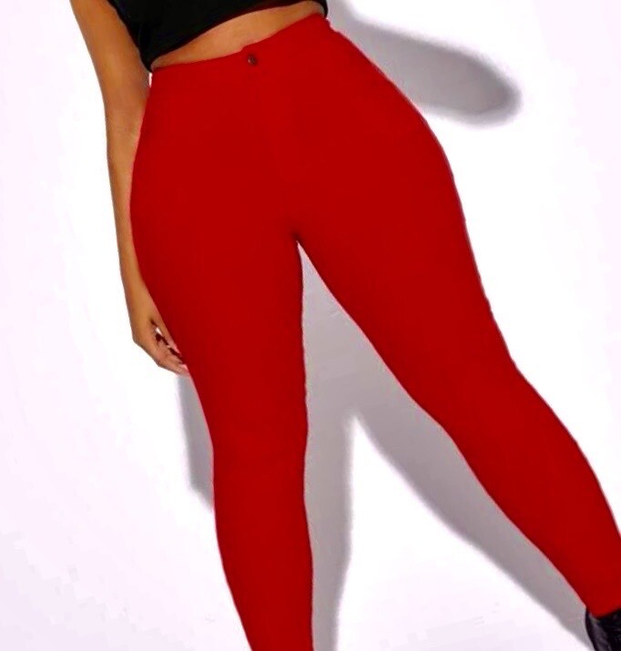 Women’s Jeggings Plus Size 3x Red
