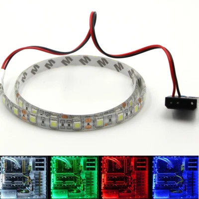 LED Streifen Hintergrund Licht 5050 12V Wasserfest PC Computer Case - Bild 1 von 4