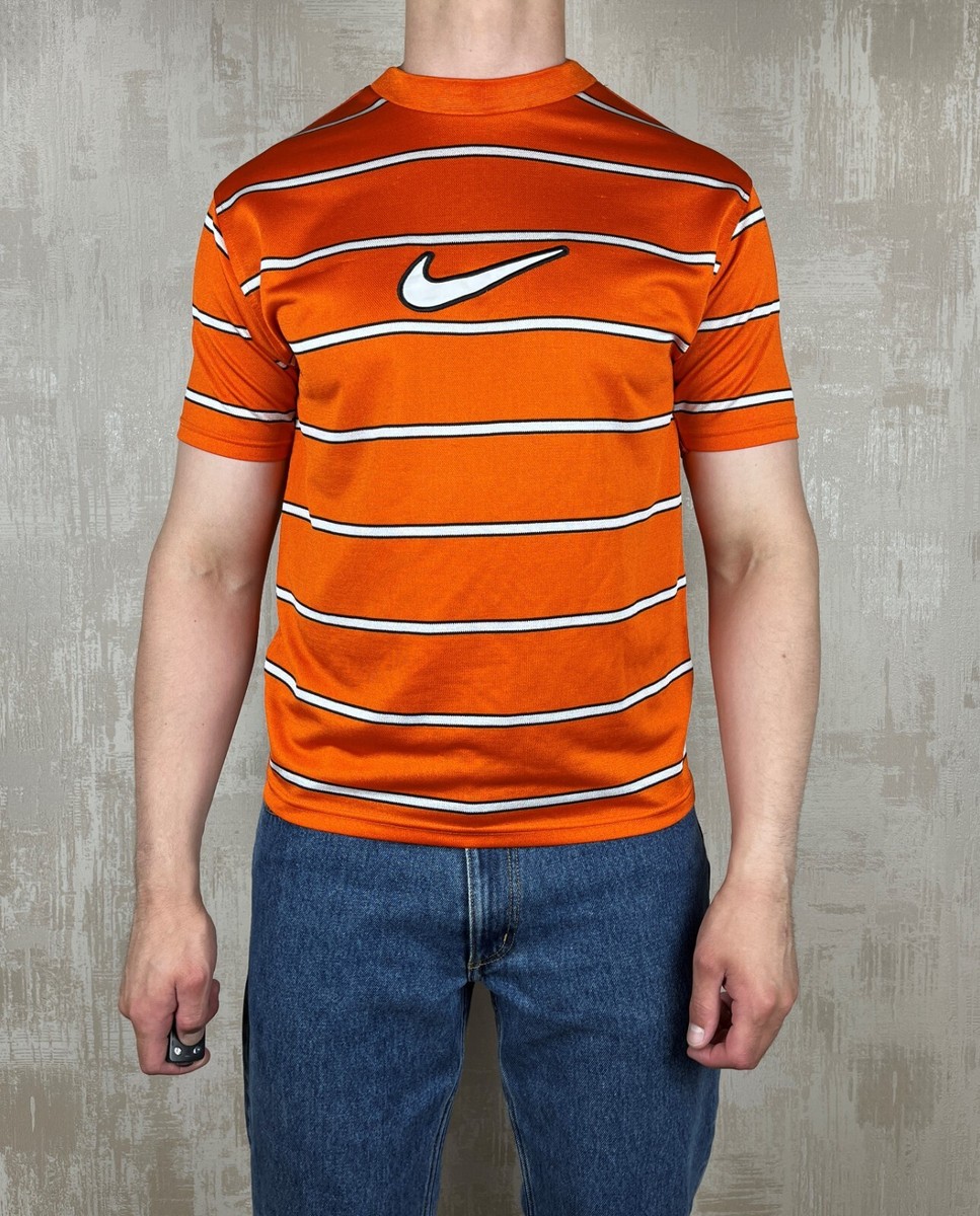 90's NIKE Vintage Big Swoosh Men's Striped Nemo Colorful