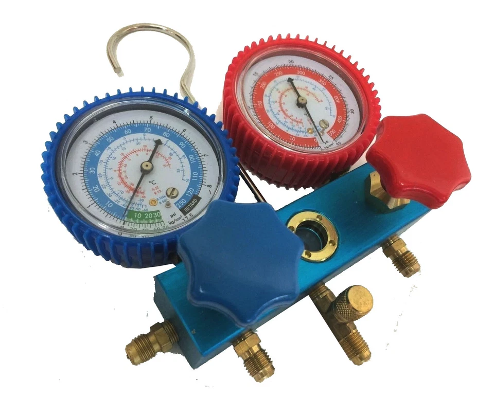 Medidor de carga colector de diagnóstico aire acondicionado R134a R12 R22 R502