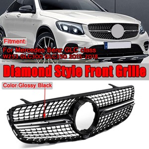 Details About For Mercedes Benz Glc Wx253 Glc300 Glc350 2015 2019 Diamond Front Grille Grill