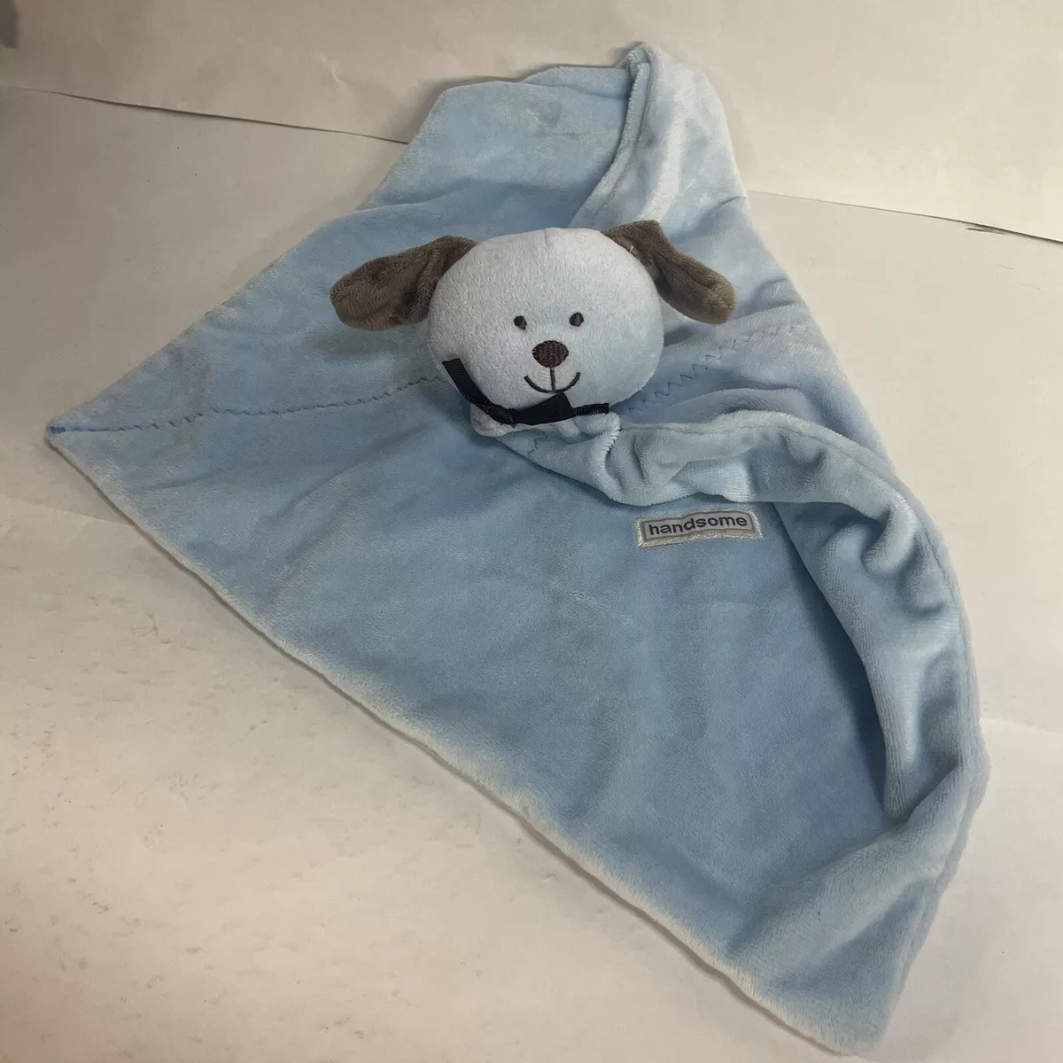 Carters Precious Firsts HANDSOME Blue Puppy Dog Security Blanket Lovey cute