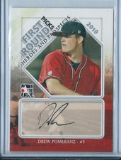 2011 ITG Heroes & Prospects Drew Pomeranz First Round Pick AUTO AUTOGRAPH RC /14